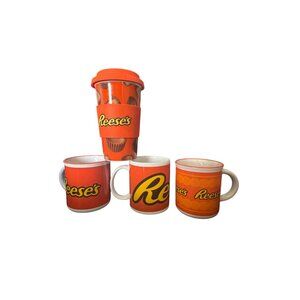 Reeses Mug & Tumbler Set  Collectible Coffee Cups  Set of 4